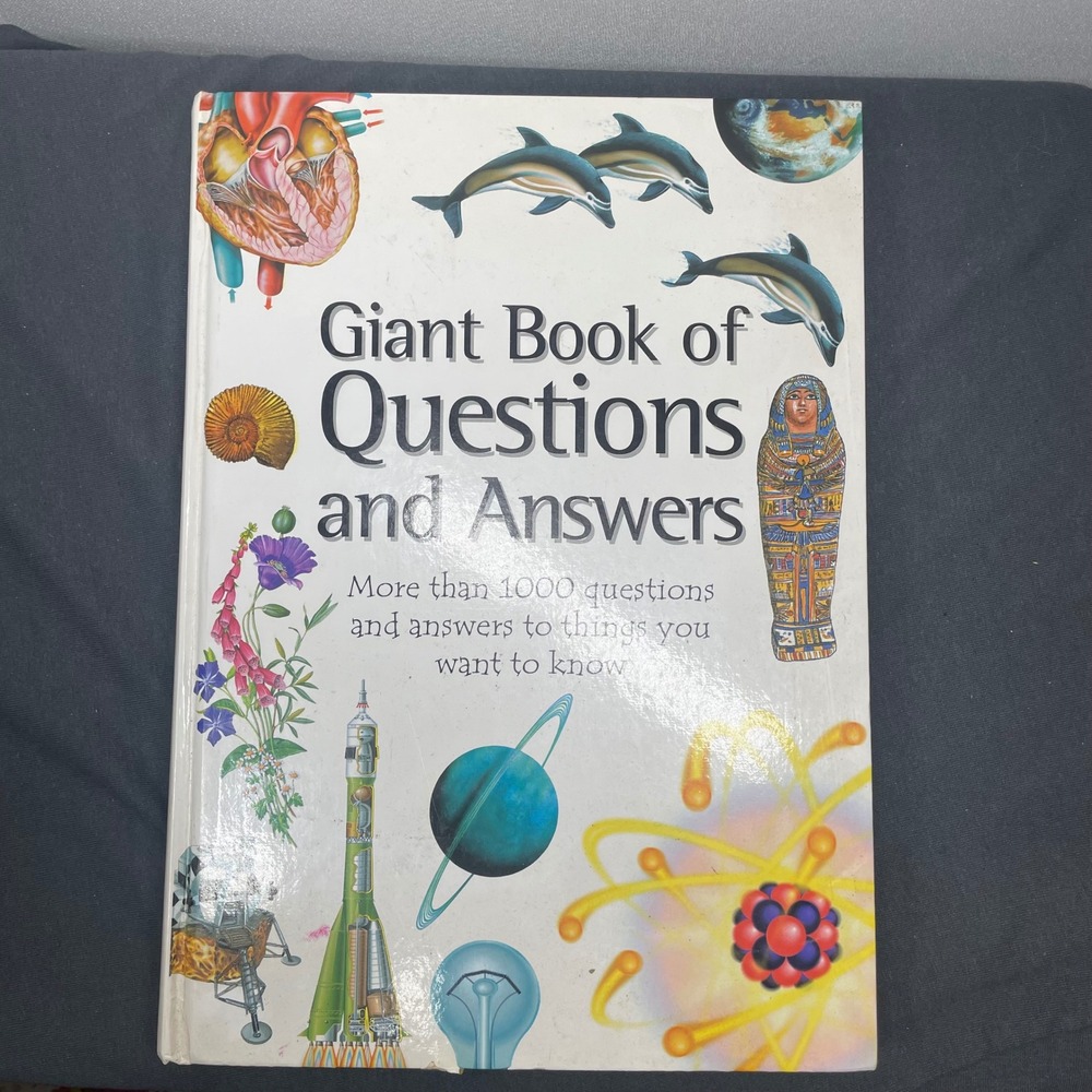 Parragon Giant Book of Questions and Answers Kids Illustrated Hardcover Science